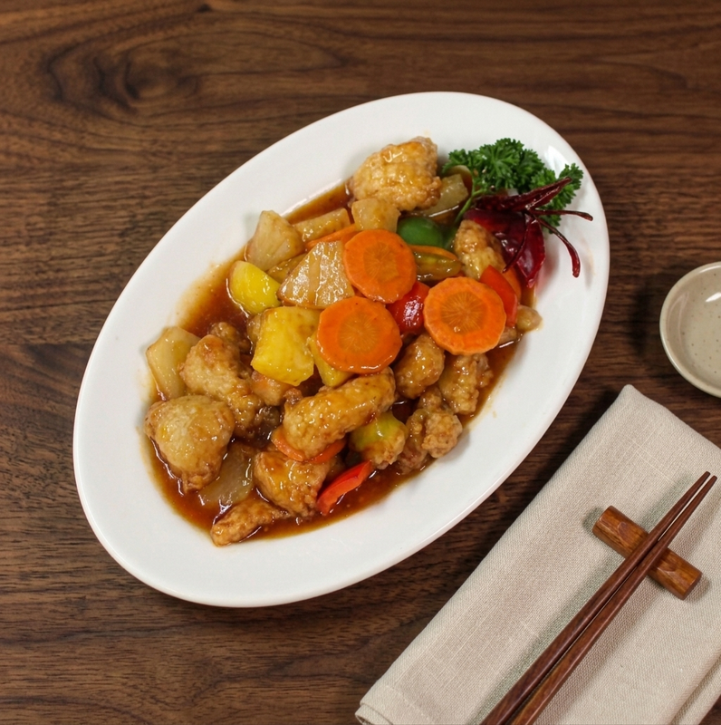 Poulet süss und sauer